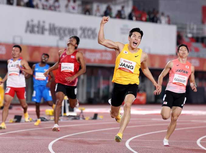 Visually impaired sprinter speeds past record at Asian Para Games